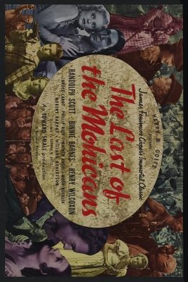 The Last of the Mohicans movie poster (1936) canvas poster