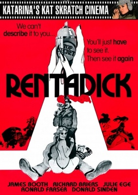 Rentadick movie poster (1972) metal framed poster