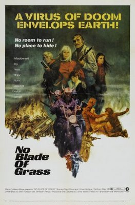 No Blade of Grass movie poster (1970) wood print
