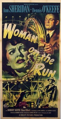 Woman on the Run movie poster (1950) tote bag