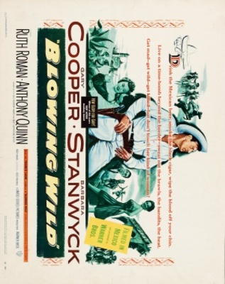 Blowing Wild movie poster (1953) canvas poster