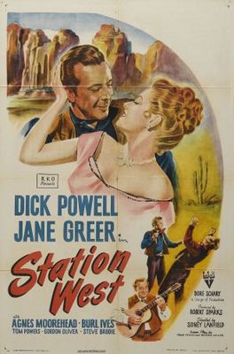 Station West movie poster (1948) wooden framed poster