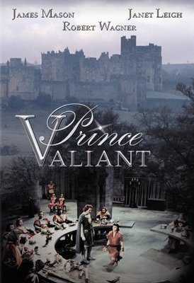 Prince Valiant movie poster (1954) wood print