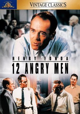 12 Angry Men movie poster (1957) wood print
