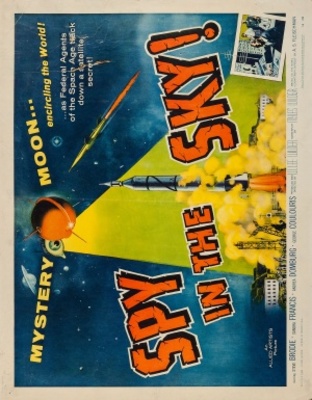 Spy in the Sky! movie poster (1958) metal framed poster