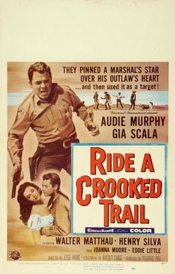 Ride a Crooked Trail movie poster (1958) canvas poster