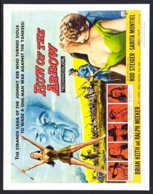 Run of the Arrow movie poster (1957) wood print
