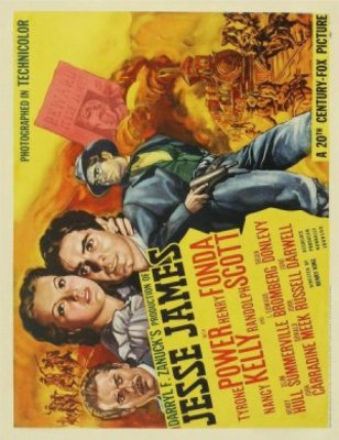 Jesse James movie poster (1939) wooden framed poster