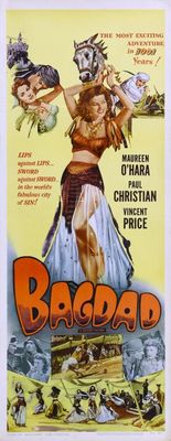 Bagdad movie poster (1949) metal framed poster