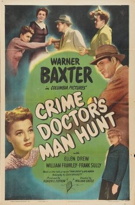 Crime Doctor's Man Hunt movie poster (1946) wooden framed poster