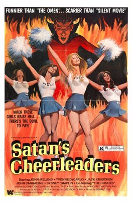 Satan's Cheerleaders movie poster (1977) metal framed poster