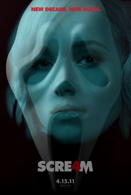 Scream 4 movie poster (2010) wood print