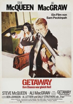 The Getaway movie poster (1972) wooden framed poster