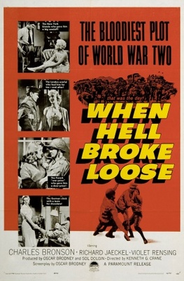 When Hell Broke Loose movie poster (1958) wood print