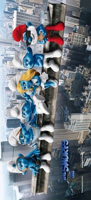 The Smurfs movie poster (2011) metal framed poster