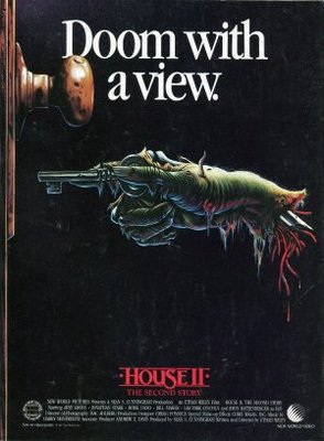 House II: The Second Story movie poster (1987) wooden framed poster