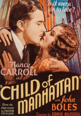 Child of Manhattan movie poster (1933) Stickers MOV_36ac77a6