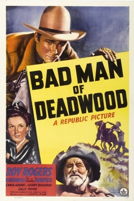 Bad Man of Deadwood movie poster (1941) wood print