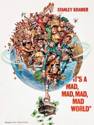 It's a Mad Mad Mad Mad World movie poster (1963) pillow