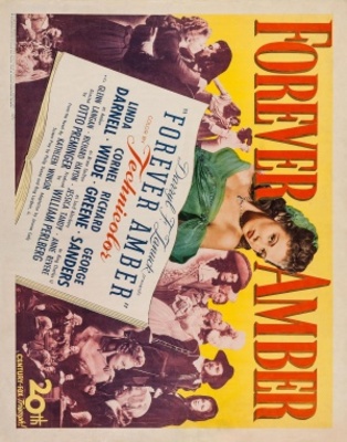 Forever Amber movie poster (1947) wood print