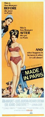 Made in Paris movie poster (1966) wooden framed poster