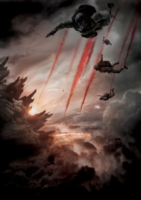 Godzilla movie poster (2014) wooden framed poster