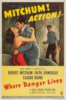 Where Danger Lives movie poster (1950) t-shirt #1138582