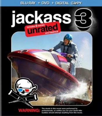 Jackass 3D movie poster (2010) pillow