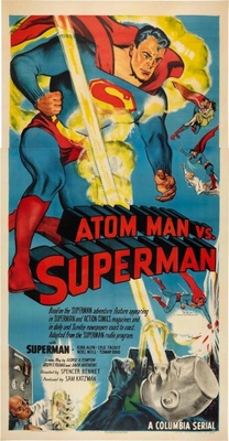 Atom Man Vs. Superman movie poster (1950) pillow