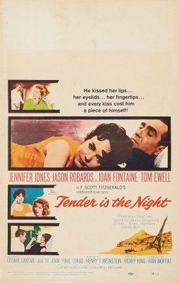 Tender Is the Night movie poster (1962) canvas poster
