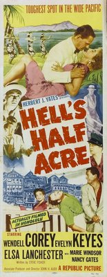 Hell's Half Acre movie poster (1954) metal framed poster