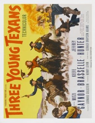 Three Young Texans movie poster (1954) Stickers MOV_378ae853