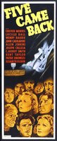 Five Came Back movie poster (1939) Longsleeve T-shirt #642768