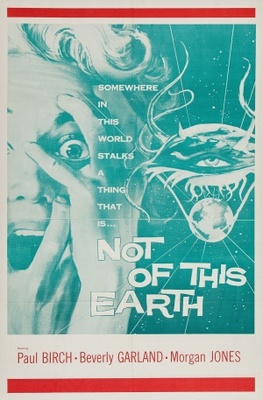 Not of This Earth movie poster (1957) wooden framed poster
