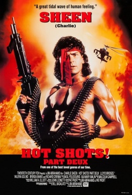 Hot Shots! Part Deux movie poster (1993) wooden framed poster