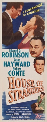 House of Strangers movie poster (1949) wood print