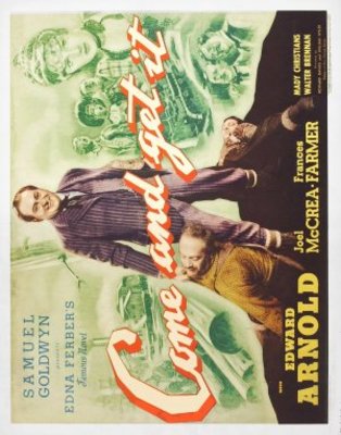 Come and Get It movie poster (1936) canvas poster