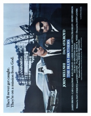 The Blues Brothers movie poster (1980) wood print