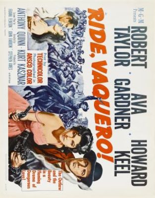 Ride, Vaquero! movie poster (1953) canvas poster