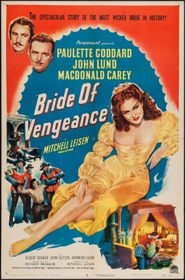 Bride of Vengeance movie poster (1949) metal framed poster