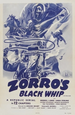 Zorro's Black Whip movie poster (1944) t-shirt