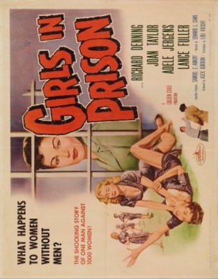 Girls in Prison movie poster (1956) poster with hanger