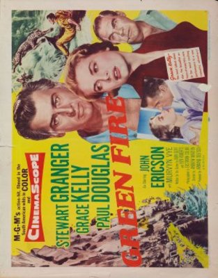 Green Fire movie poster (1954) canvas poster