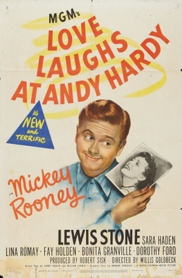 Love Laughs at Andy Hardy movie poster (1946) poster with hanger