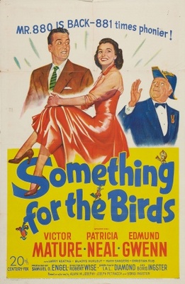 Something for the Birds movie poster (1952) metal framed poster