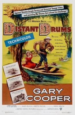 Distant Drums movie poster (1951) metal framed poster