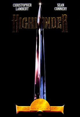 Highlander movie poster (1986) wooden framed poster