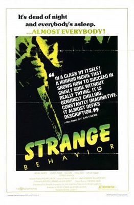 Strange Behavior movie poster (1981) wooden framed poster