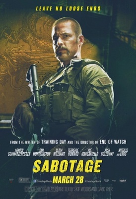 Sabotage movie poster (2014) pillow