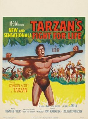 Tarzan's Fight for Life movie poster (1958) t-shirt